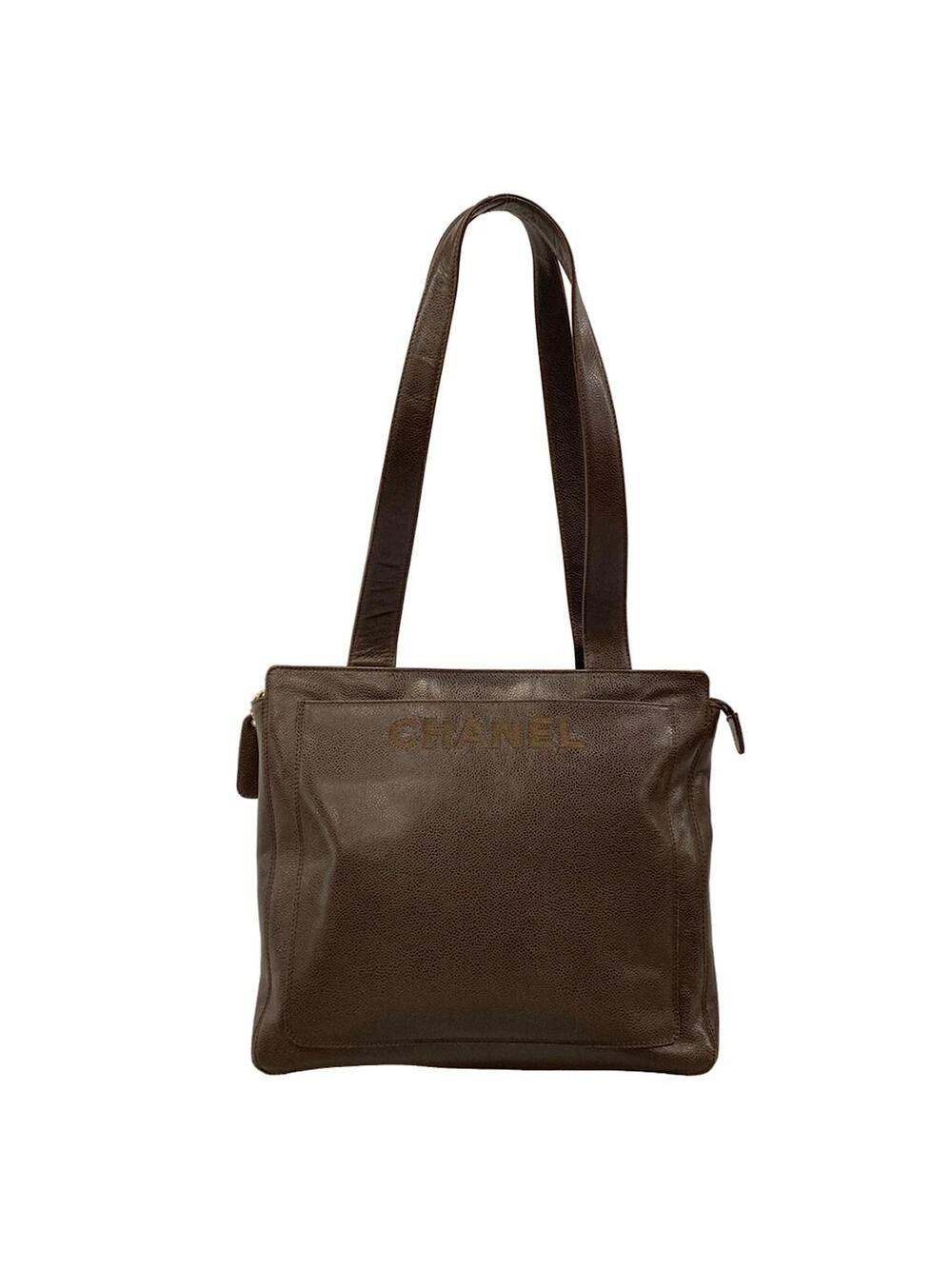 Chanel Dark Brown Calfskin Shoulder Bag #310306C13B